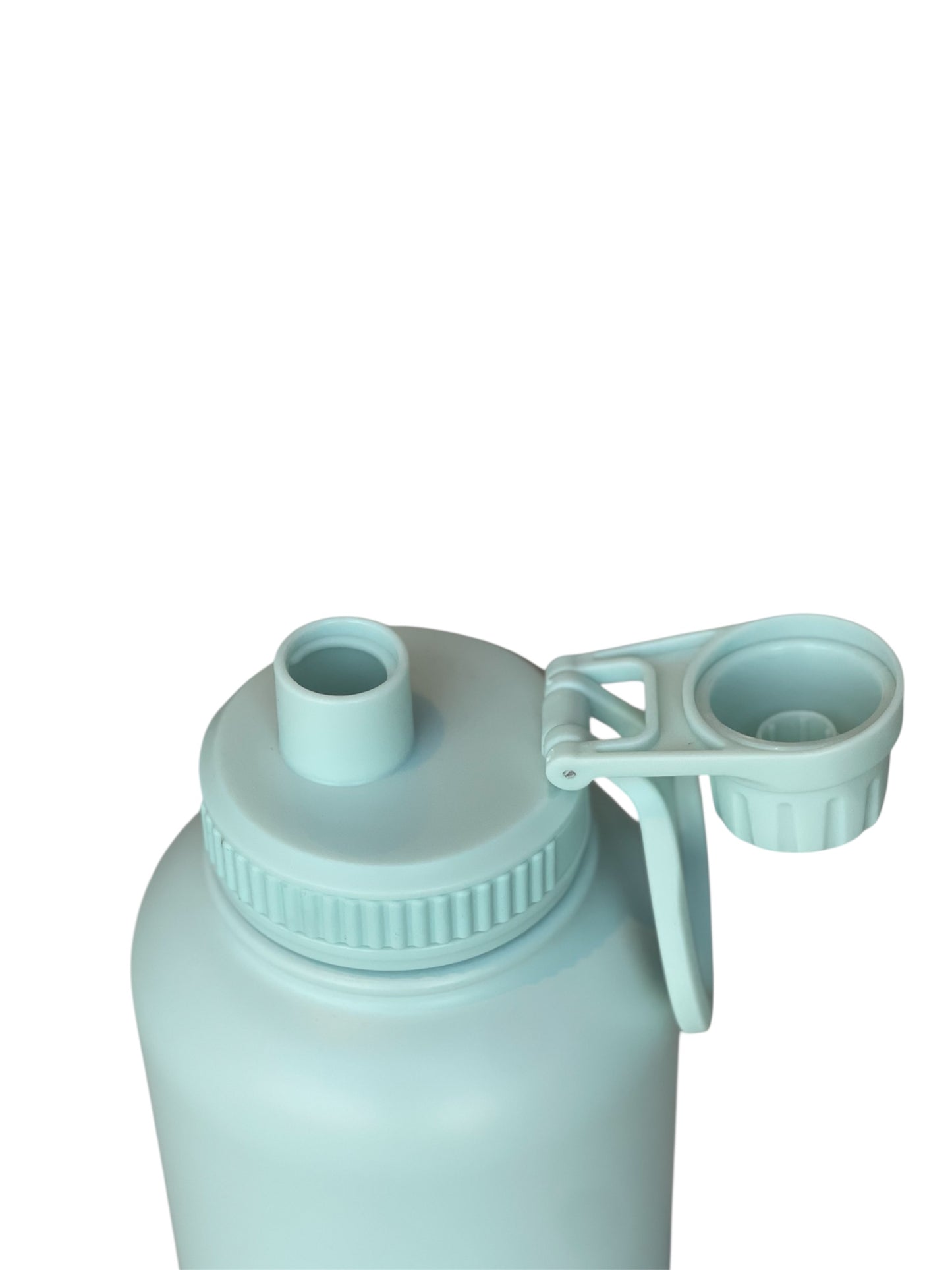 Laguna blue August dog water bottle styled for outdoor adventures perfect for keeping pets hydrated on walks and hikes
